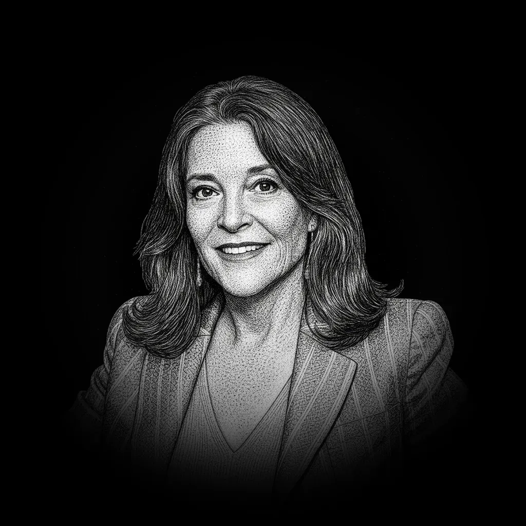 Illustration of Marianne Williamson