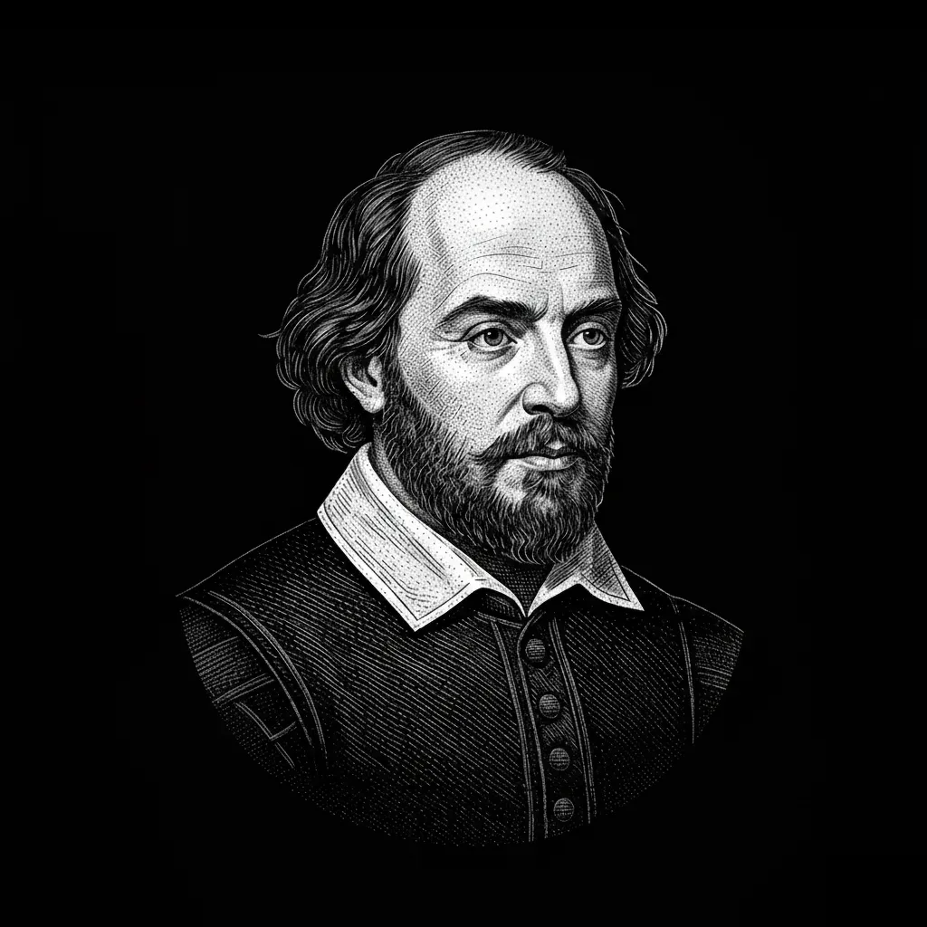 Illustration of William Shakespeare